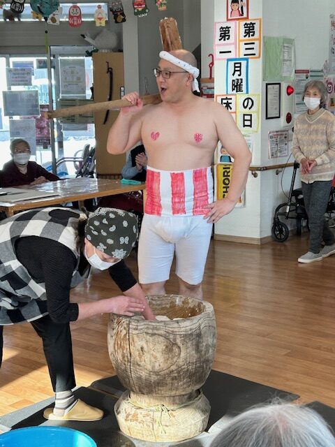 新春餅つき大会です🎊